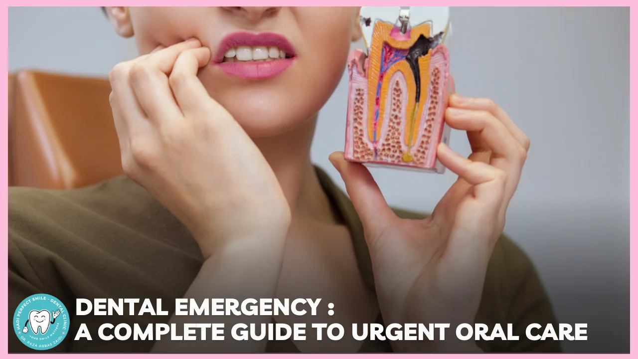 Patient receiving urgent dental emergency treatment at Hadi Perfect Smile Dental Clinic