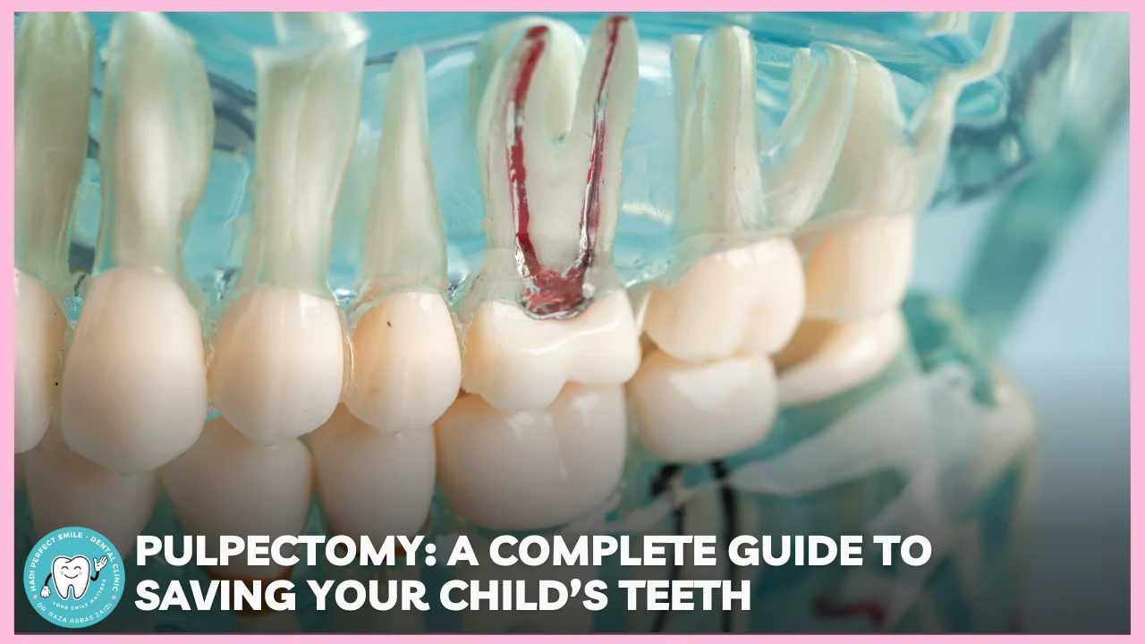Pulpectomy procedure for saving infected primary teeth at Hadi Perfect Smile Dental Clinic